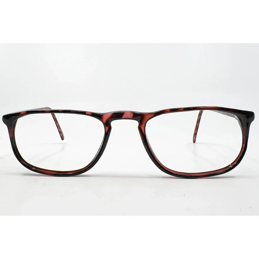 Wilshire Designs Eyeglass Frames Mens Red Tortoise Full Rim Square 45mm